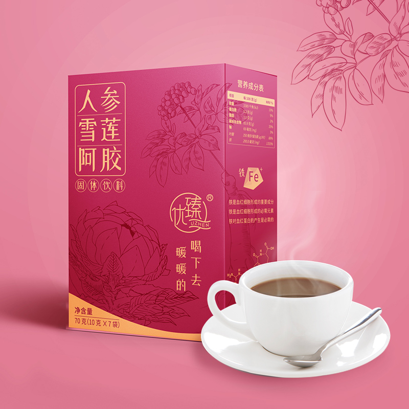 人參雪蓮阿膠固體飲料